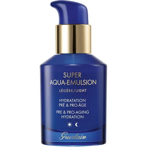 Guerlain super aqua-emulsion light hydratation pre e pro-age emulsione idratante anti-età 50 ml