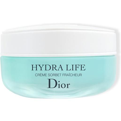 Dior hydra life fresh sorbet creme crema idratante per viso e collo - idrata, rimpolpa ed esalta 50 ml