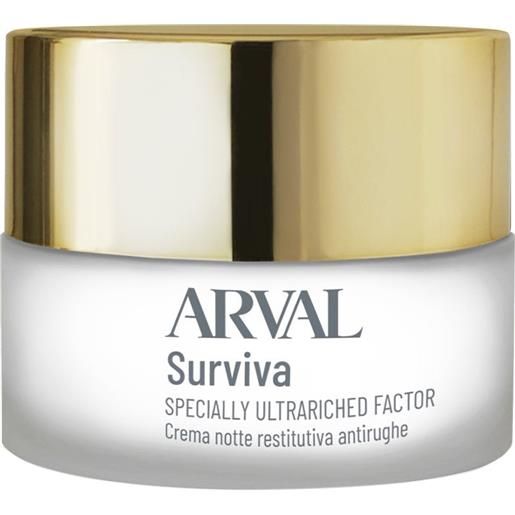 Arval survivia specially ultrariched factor crema notte antirughe 50 ml