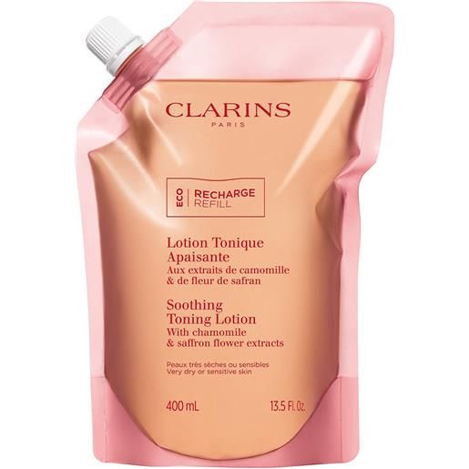 Clarins lotion tonique apaisante tonico viso lenitivo 400 ml ricarica