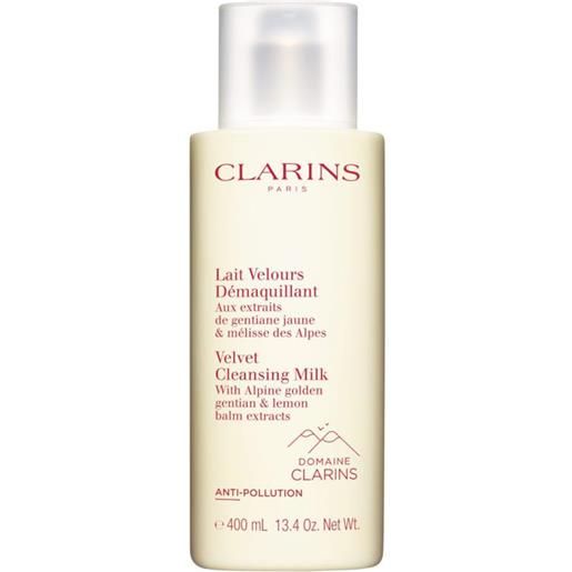 Clarins lait velours demaquillant latte detergente 400 ml