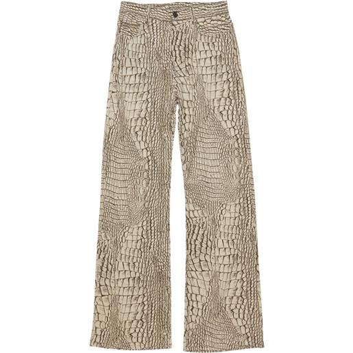 Acne Studios pantaloni con stampa - grigio