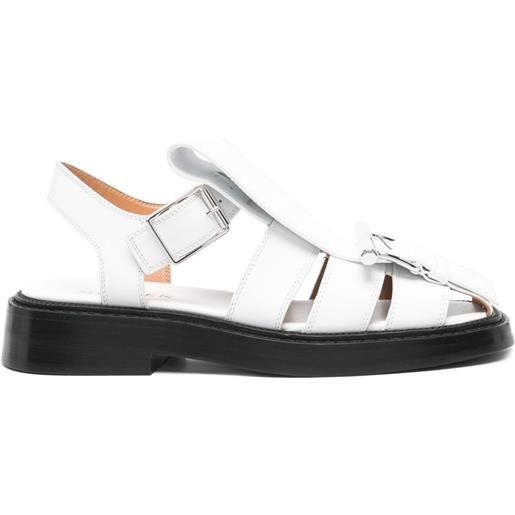 Alexander McQueen sandali in pelle - bianco