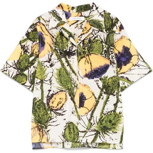 Wales Bonner camicia althea - toni neutri