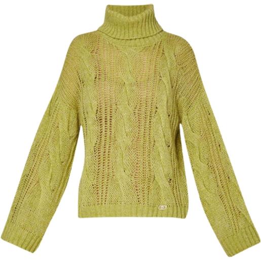 Liu Jo dolcevita donna a trecce verde