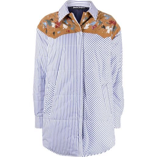 Palm Angels piumino a righe - blu