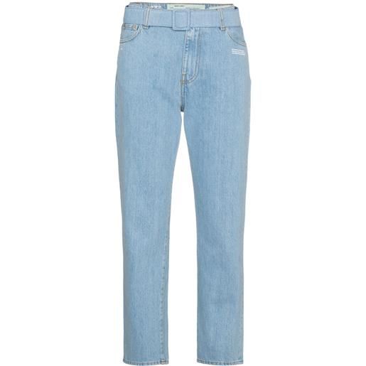 Off-White jeans crop - blu