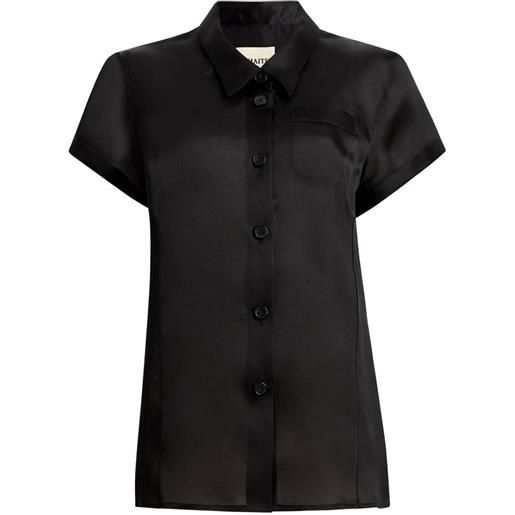 KHAITE camicia keefe - nero