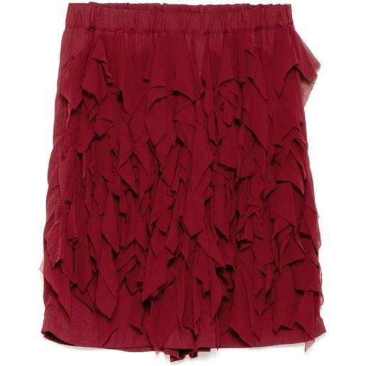 Comme Des Garçons Comme Des Garçons shorts in chiffon - rosso