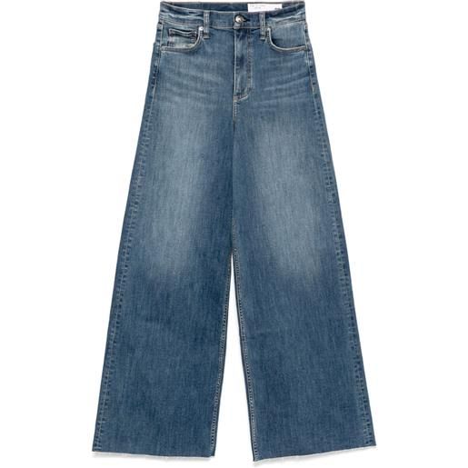 rag & bone jeans a gamba ampia - blu