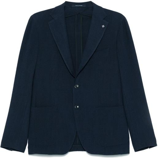 Tagliatore blazer testurizzato - blu