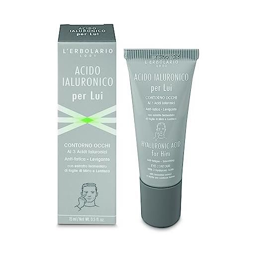 L'Erbolario ialuronico anti-fatica smoothing eye contour by lerbolario for men - 0,5 oz gel