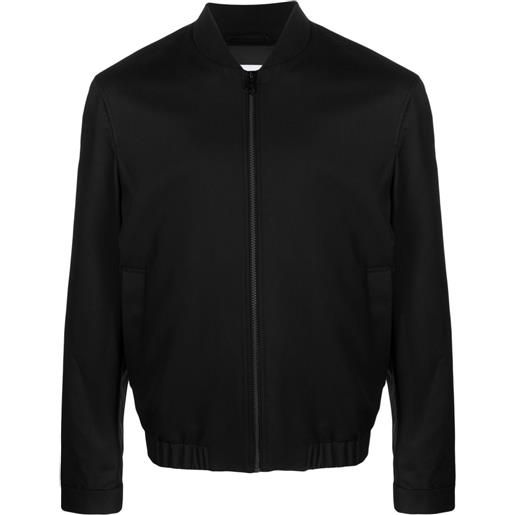 Calvin Klein bomber con zip - nero