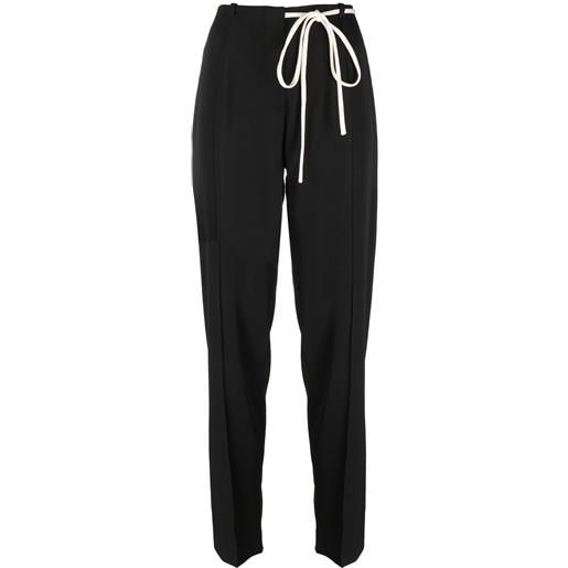 Sara Lanzi pantaloni con coulisse - nero