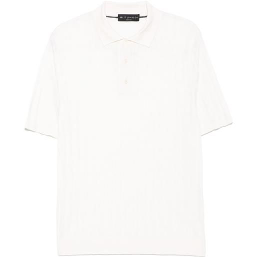 Brett Johnson polo a maniche corte - bianco