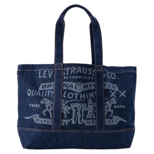 Levi's women's two horse tote-all xl, marsupio donna, jeans blue, taglia unica