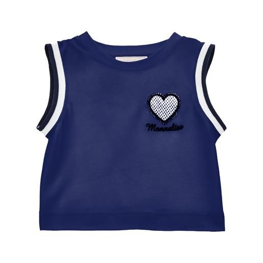 Monnalisa canotta piquet stile tennis