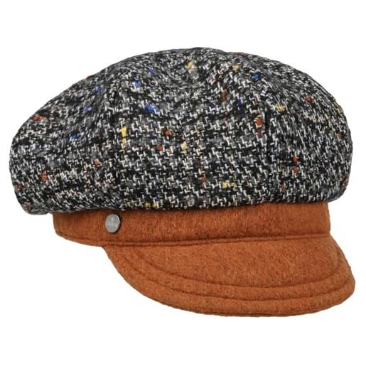 LIERYS berretto newsboy lanvalea donna - made in italy cap berretti con visiera inverno autunno/inverno - taglia unica ruggine