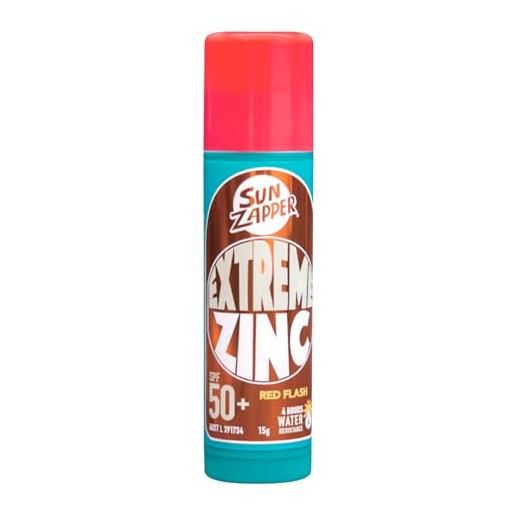 Sun Zapper zinc stick - colore rosso protezione solare spf 50+ crema solare australiana