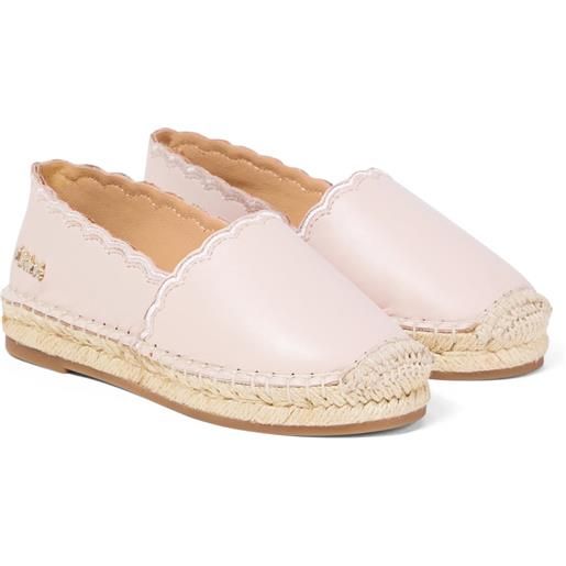 Chloe Kids chloã© kids espadrillas in pelle