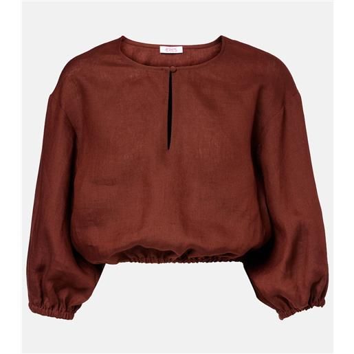 Eres top cropped gracieux in lino