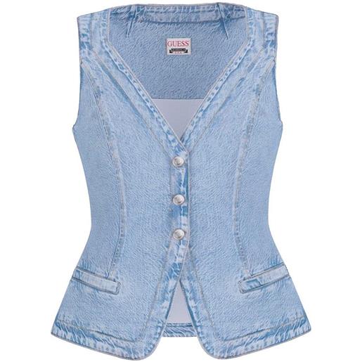 GUESS gilet in denim riva donna