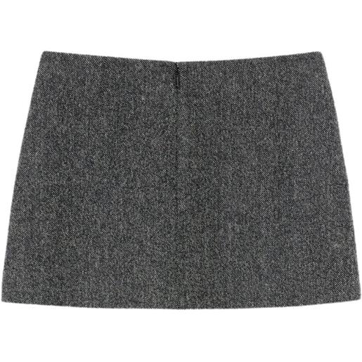 Pinko minigonna a trapezio in tweed