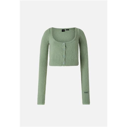 Pinko cardigan corto in maglia soft