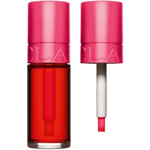 Clarins water lip stain 7 ml rossetto modulabile a lunga tenuta, finish mat kiss-proof 01 rose water cl