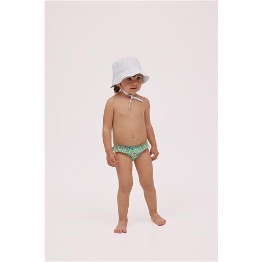 Ysabel Mora costume slip bimba con stampa frutta