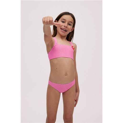 Ysabel Mora completo bikini da bambina a pois rosa