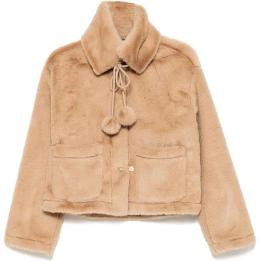 b+ab giacca in pelliccia cruelty-free - toni neutri