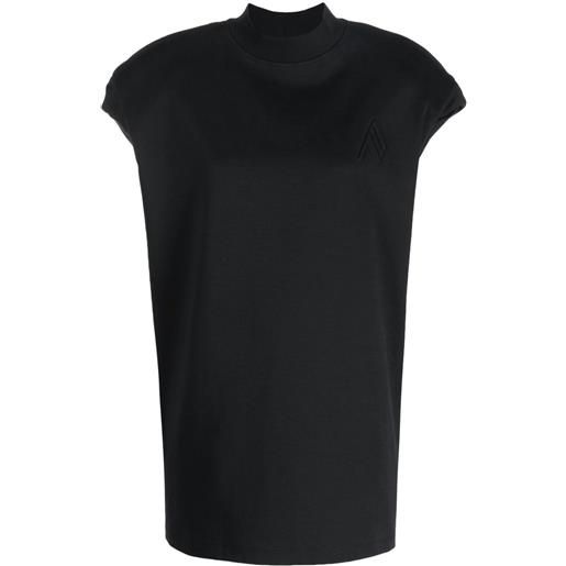 The Attico t-shirt laurie a collo alto - nero