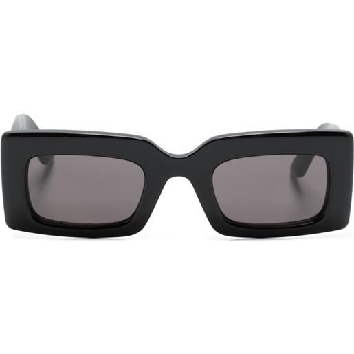 Alexander McQueen Eyewear occhiali da sole squadrati con stampa - nero