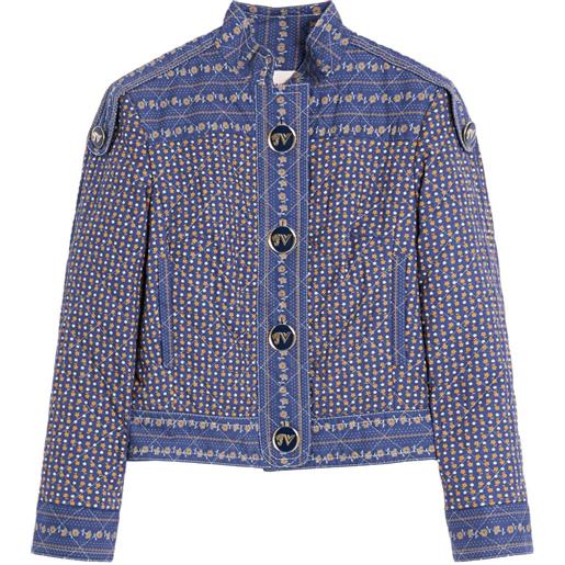 Valentino Garavani caban voyage imaginaire - blu