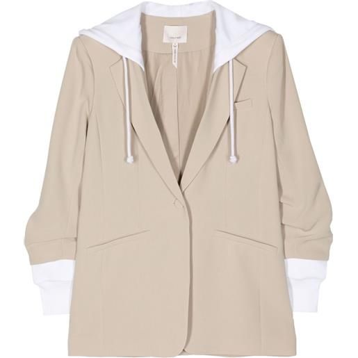 Cinq A Sept blazer khloe con cappuccio - marrone