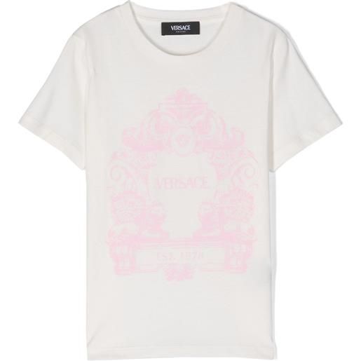 Versace Kids t-shirt con stampa - bianco