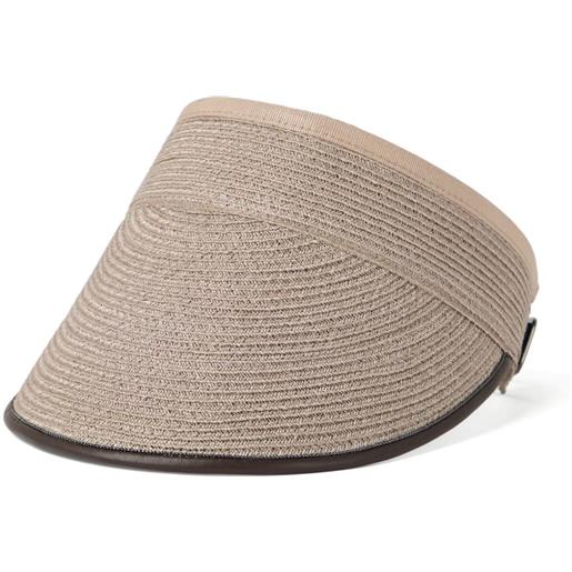 Brunello Cucinelli visiera intrecciata - toni neutri