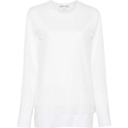Comme Des Garçons Comme Des Garçons top a strati - bianco