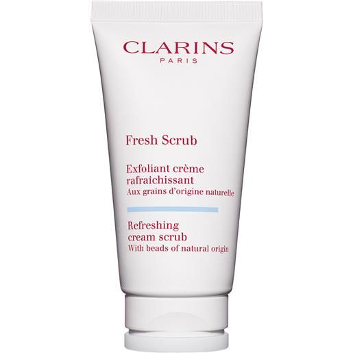 Clarins fresh scrub - crema esfoliante rinfrescante con granuli di origine naturale 50 ml