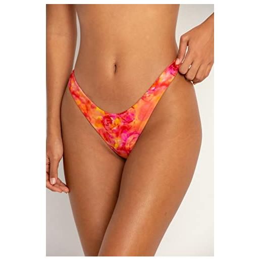 FAE zenith bottoms bloom, large bikini bottom, floral red, l women's