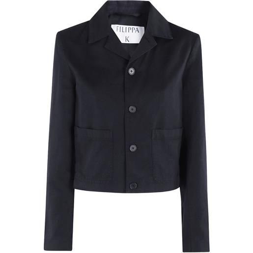 Filippa K blazer in cotone - nero
