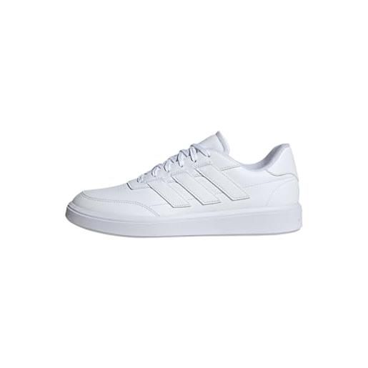 adidas courtblock shoes, scarpe da ginnastica uomo, cloud white cloud white cloud white, 41 1/3 eu