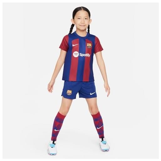 NIKE barcelona fc dx2801-456 fcb lk nk df kit hm mini. Kit unisex - bambino deep royal blue/noble red/white xl