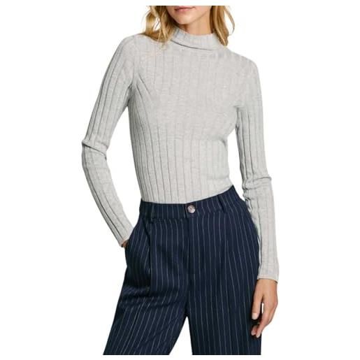Pepe Jeans izabel turtleneck maglieria, grigio (grigio chiaro), m donna