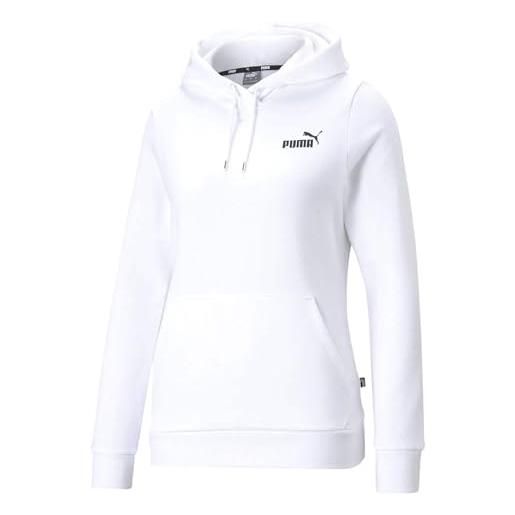 Puma felpa con cappuccio da donna essentials con piccolo logo