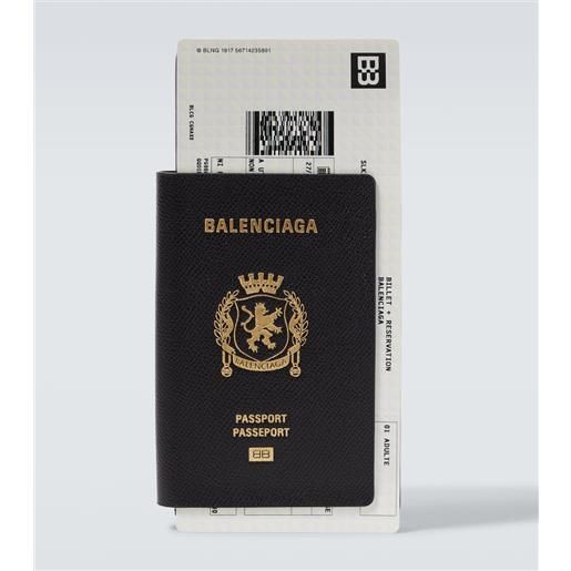 Balenciaga portafoglio passport long in pelle