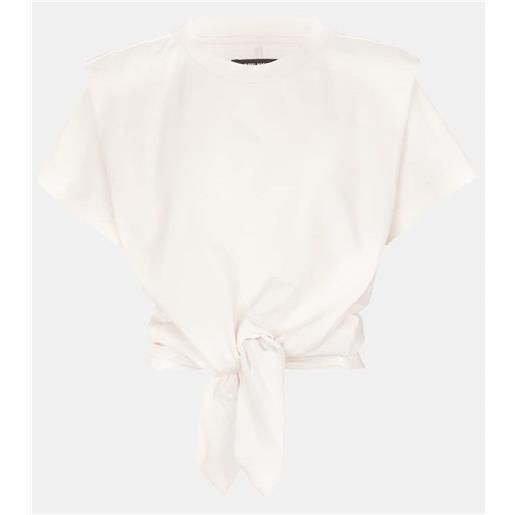 Isabel Marant t-shirt cropped belita in cotone