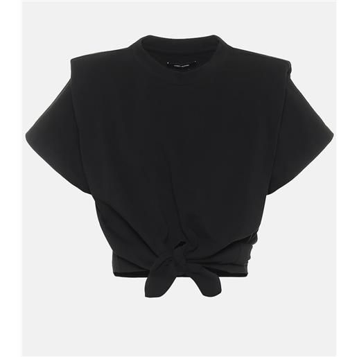 Isabel Marant t-shirt cropped belita in cotone