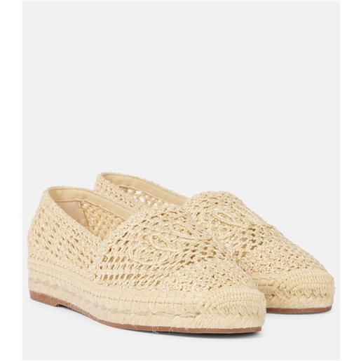 Chloe chloã© espadrillas in crochet con logo